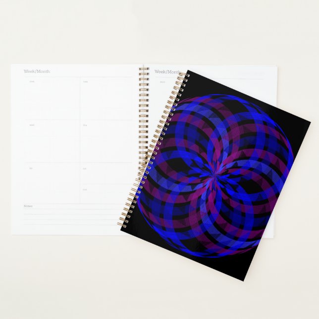 3D Centre Geometric Flower Petal Planner (Display)