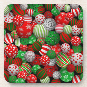 3D Christmas Balls Coaster