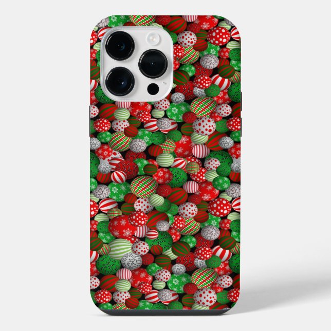 3D Christmas Balls iPhone Case (Back)
