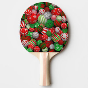 3D Christmas Balls Ping Pong Paddle