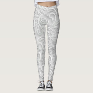 "3D CHRISTMAS FLORAL" LEGGINGS