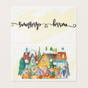 3D Christmas Greeting  Business Card