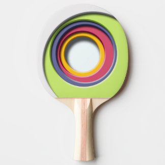 3D, circular Forms, degraded of color Ping Pong Paddle