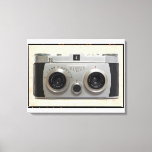3D Classic Camera Canvas Print