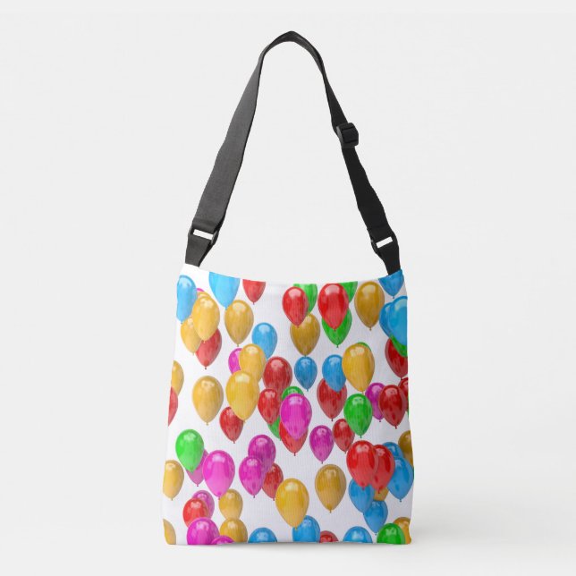 3D colorful balloons Crossbody Bag (Front)