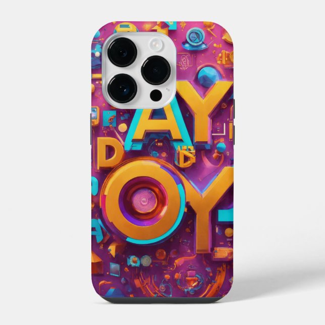 3D colourful iPhone cases  (Back)