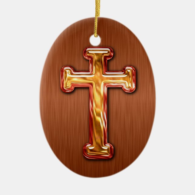 3D Cross Ornament (Front)