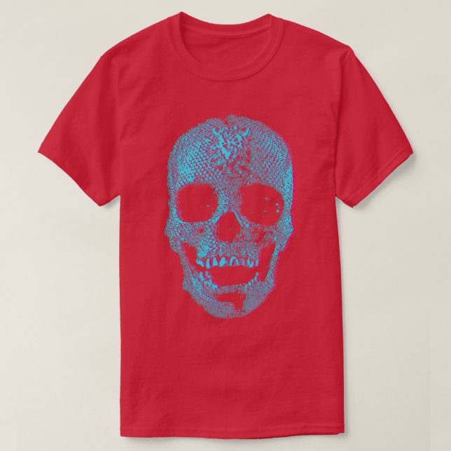 3D Crystal Skulls Design  T-Shirt (Design Front)