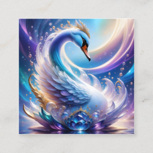 3d. Crystal Swan is a 3D printing company that cre Square Business Card