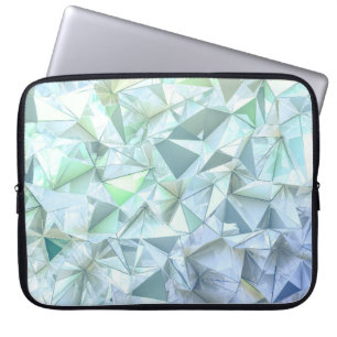 3D crystal triangle, illustrative rendering. Laptop Sleeve