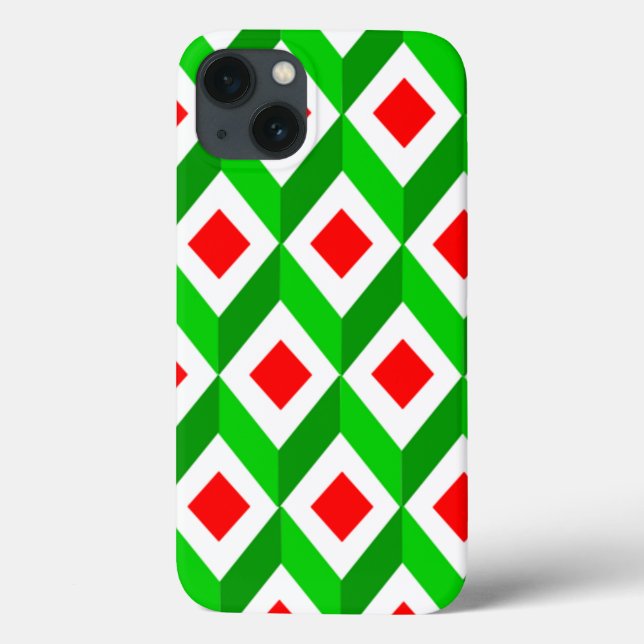 3D Cubes Christmas Case-Mate iPhone Case (Back)