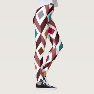 3D Cubes Leggings