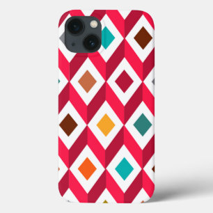 3D Cubes Pink iPhone 13 Case