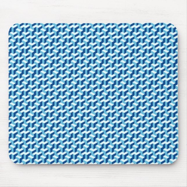 3D cubic fractal Mouse Mat (Front)