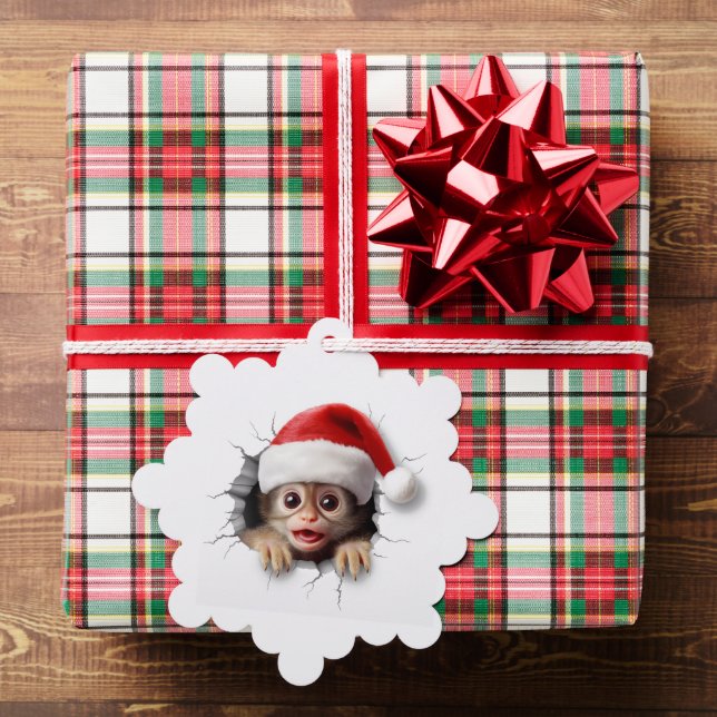 3D Cute Monkey Tree Decoration Card (Insitu (Gift))