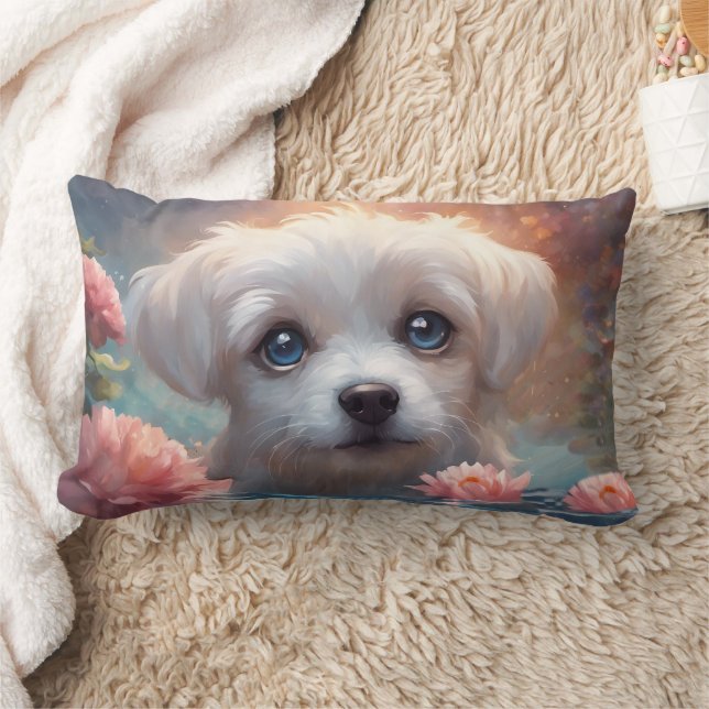 3D Cute Puppy - Lumbar Cushion (Blanket)