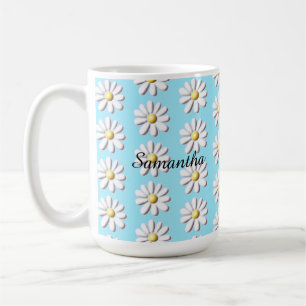 3D Daisy Flower Coffee Mug