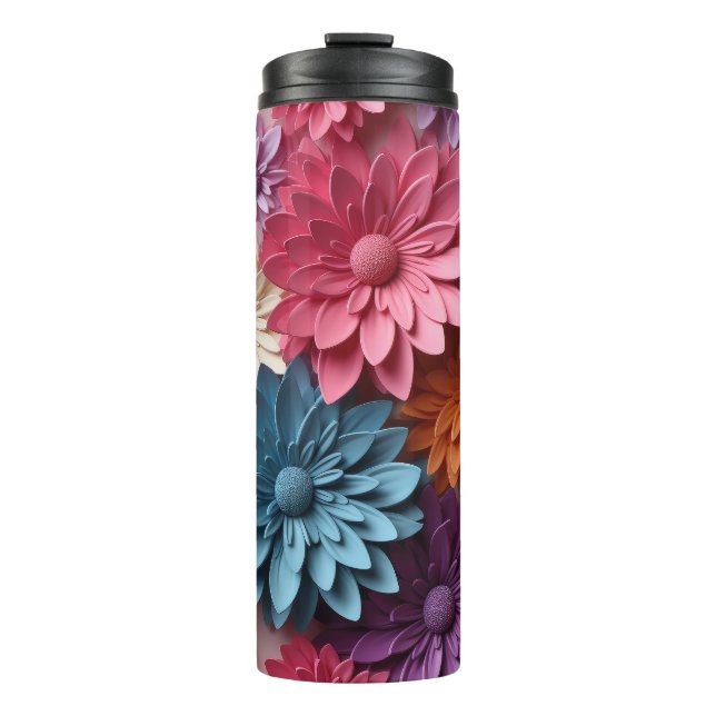 3d Daisy Flower Tumbler (Front)
