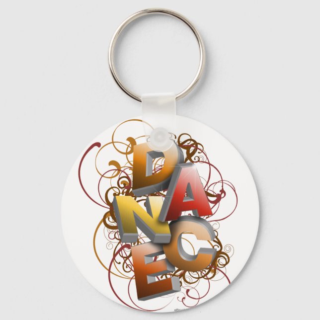 3D Dance (Fall) Key Ring (Front)