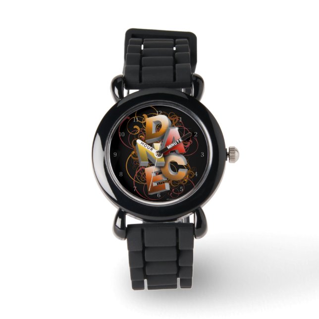3D Dance (Fall) Wrist Watch (Front)