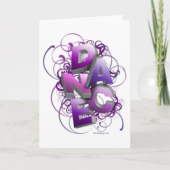 3D Dance (Summer) Card (Front)
