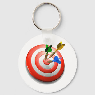 3D Darts BullsEYE Keychain