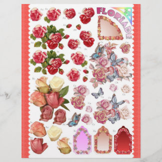 3D Decoupage - Floriade - Flowers and butterfly