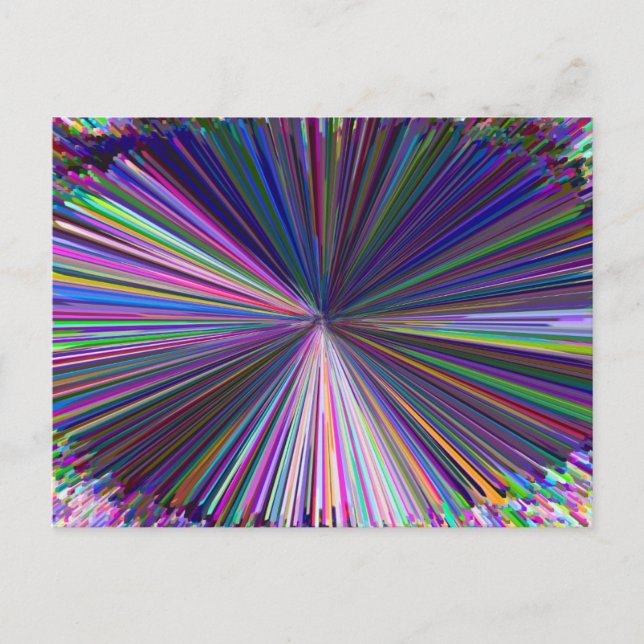 3D Dimensional Art Abstract Postcard (Front)