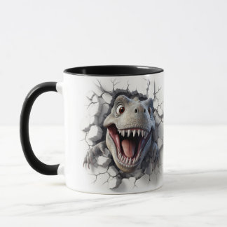 3D Dinosaur Hole In A Wall Mug - Unleash Your Inne