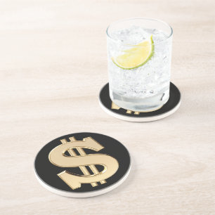 3D dollar sign Coaster