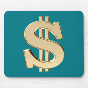 3D dollar sign Mouse Mat