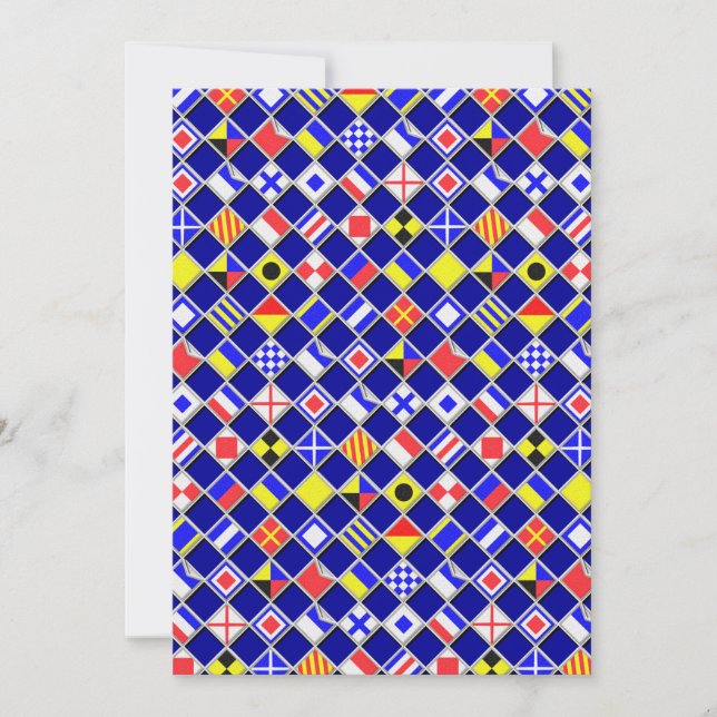 3D Effect Chequered Nautical Flag tiles Decor (Front)