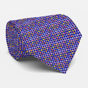 3D Effect Chequered Nautical Flag tiles Pattern Tie