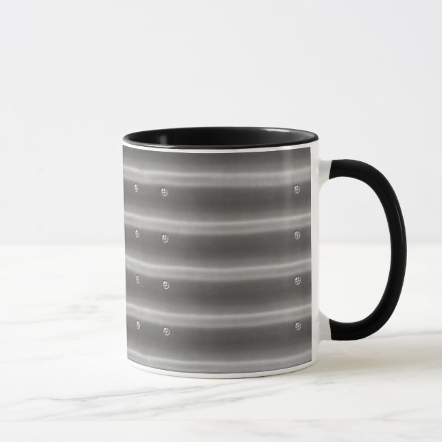 3D Effect Steel Metal Coffee Mug (Right)