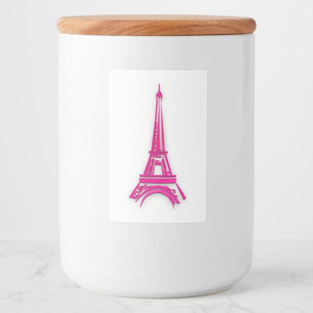 3d Eiffel tower, France clipart Food Label (Front)