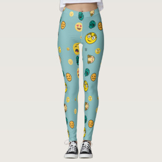 3d Emojis pattern  Leggings