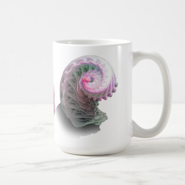 3D Energy Fractal Coffee Mug (Right)