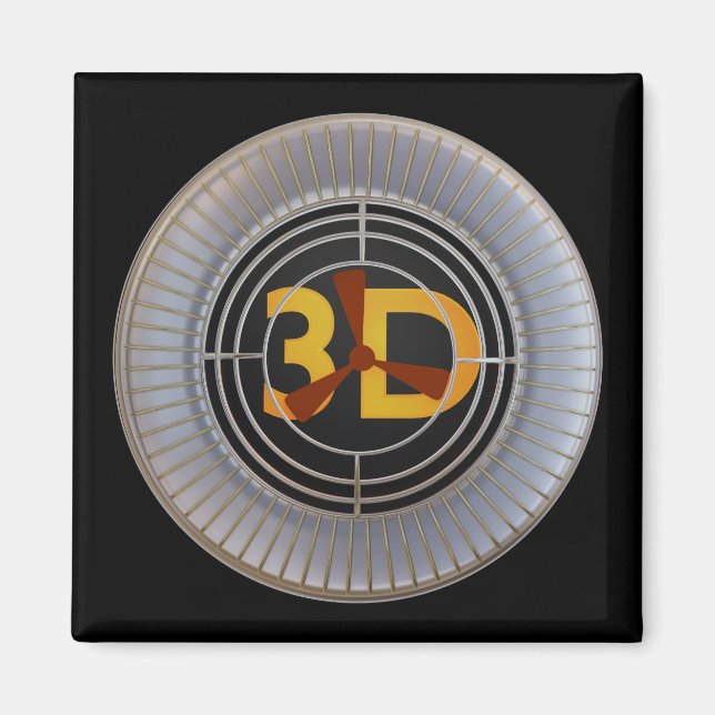 3D Engine. Magnet (Front)