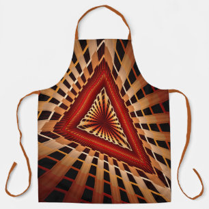 3D Fantasy Network Modern Fractal Graphic Design Apron