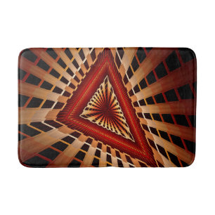 3D Fantasy Network Modern Fractal Graphic Design Bath Mat