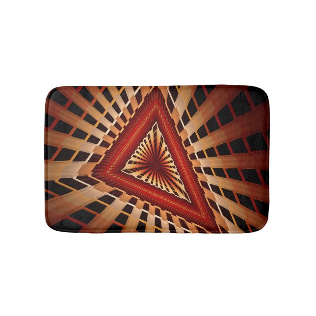3D Fantasy Network Modern Fractal Graphic Design Bath Mat (Front)