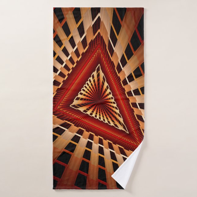 3D Fantasy Network Modern Fractal Graphic Design Bath Towel (Bath Towel)