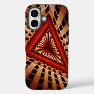 3D Fantasy Network Modern Fractal Graphic Design iPhone 16 Case
