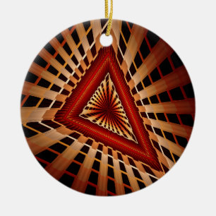 3D Fantasy Network Modern Fractal Graphic Design Ceramic Tree Decoration