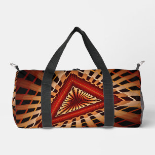 3D Fantasy Network Modern Fractal Graphic Design Duffle Bag