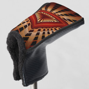 3D Fantasy Network Modern Fractal Graphic Design Golf Head Cover