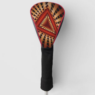 3D Fantasy Network Modern Fractal Graphic Design Golf Head Cover