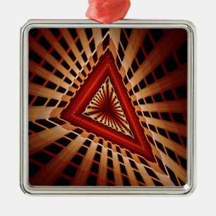 3D Fantasy Network Modern Fractal Graphic Design Metal Tree Decoration