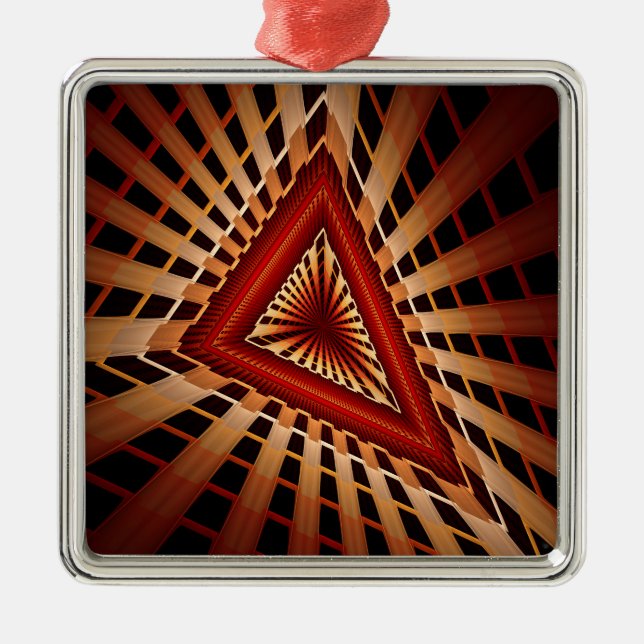 3D Fantasy Network Modern Fractal Graphic Design Metal Tree Decoration (Front)