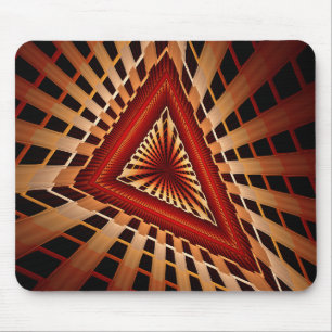 3D Fantasy Network Modern Fractal Graphic Design Mouse Mat